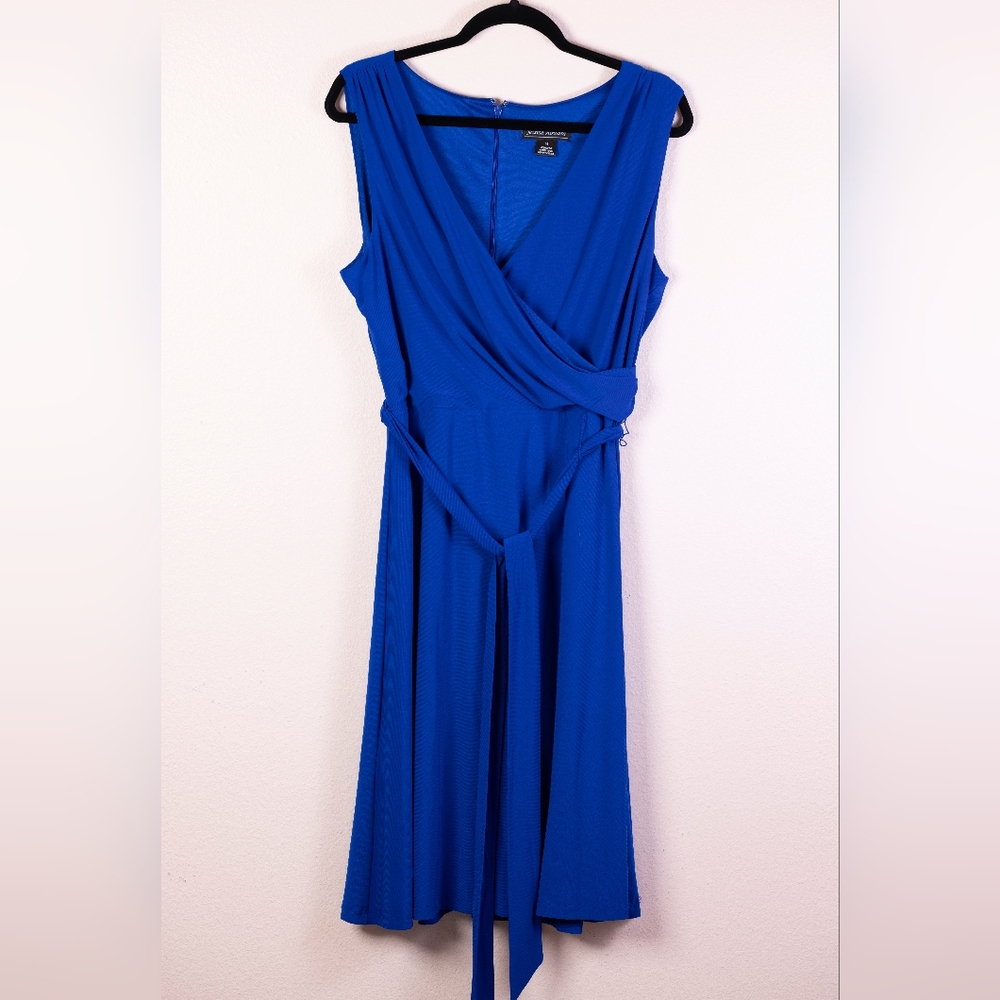 Jessica Howard Royal Blue Sleeveless Midi Dress